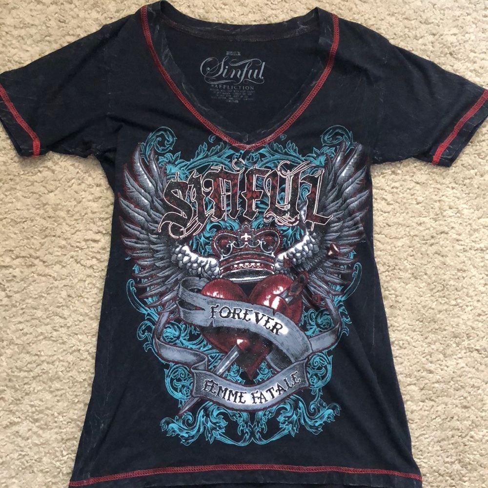 Affliction Sinful Top